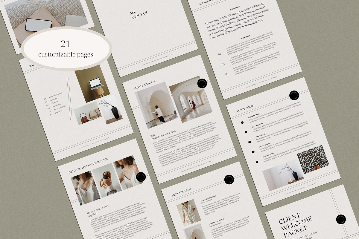 Client Welcome Packet | Onboarding, a Templates & Theme by Tiny Pine Creative (Photo 2 of 13)