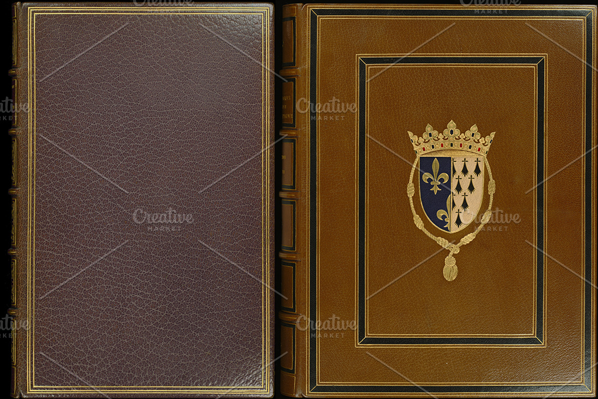 Antique Book Covers, a Texture Graphic by Blue Line Design (Photo 16 of 24)