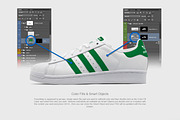 Adidas Superstar Mockup, an Apparel Mockup by mwsart (Thumbnail 2 of 2)