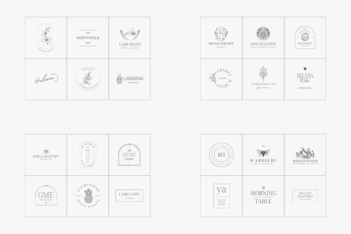 Minimal Logo Kit Bundle Volume 2, a Branding & Logo Template by Studio Kumo (Photo 4 of 13)
