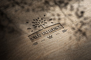 Woodcut Logo Mockup, a Product Mockup by Design Squad (Thumbnail 4 of 5)