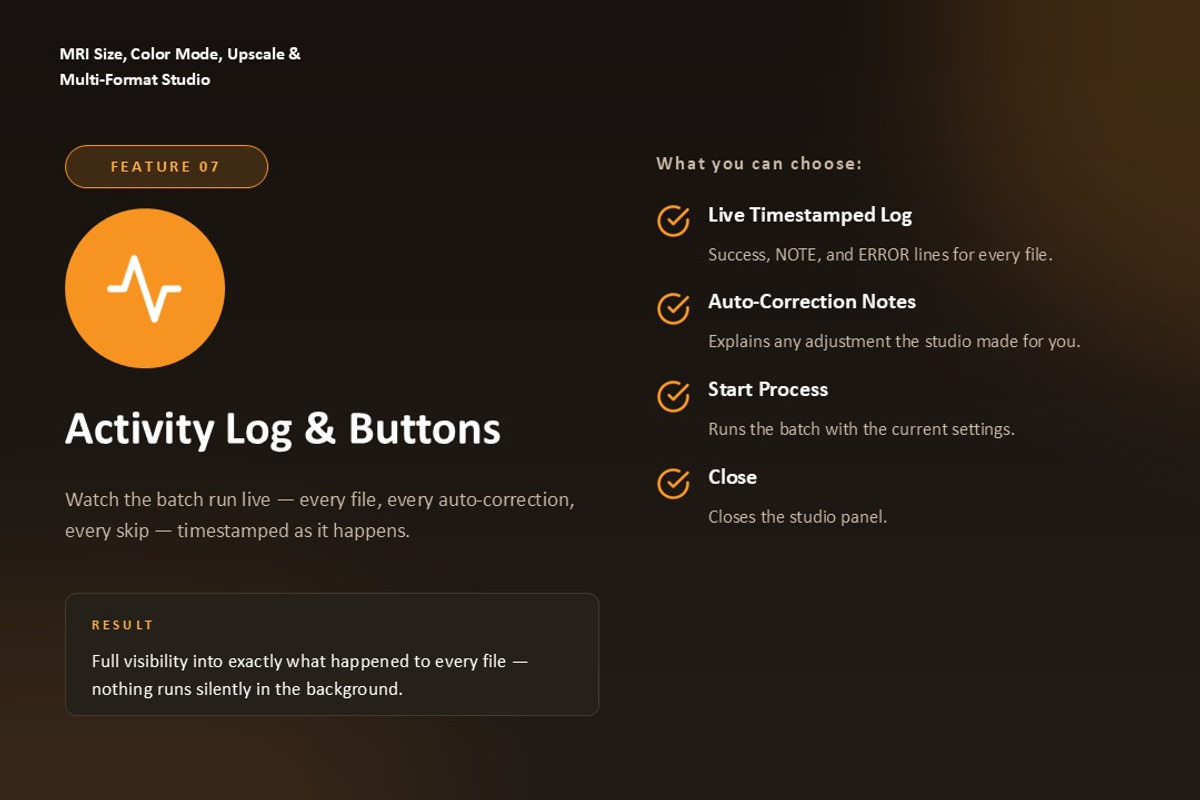 Batch Resize, Color Convert Script, a Plug-in Add-On by MRI STUDIO (Photo 10 of 11)