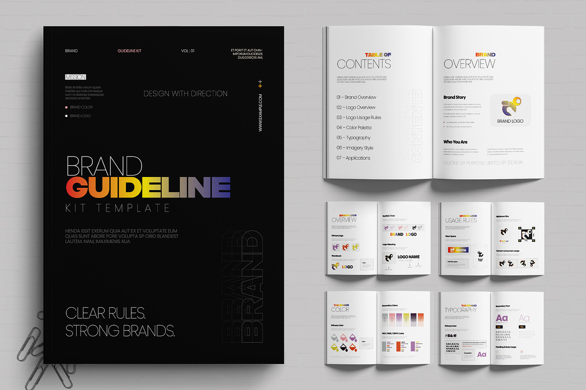 Brand Identity Guideline Brand Book, a Print Template by MightyDesign (Photo 1 of 6)