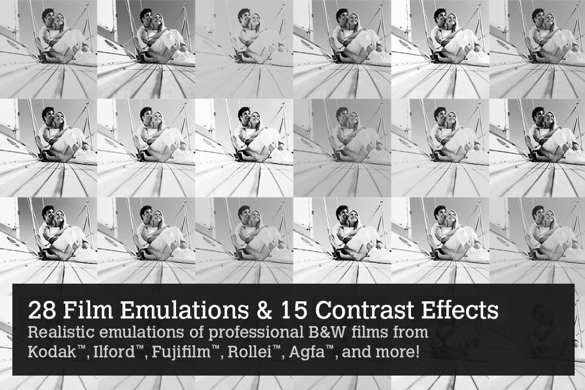 Silver - 28 Real B&W Film Emulations, an Action Add-On by SparkleStock (Photo 2 of 5)
