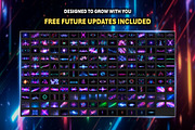 170+ Neon Lights Effects Overlays, an Object Graphic by Mikel Blazgad (Thumbnail 7 of 10)
