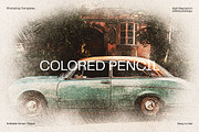 Colored Pencil Photo Effect, a Layer Style Add-On by dokudokunomi (Thumbnail 1 of 5)