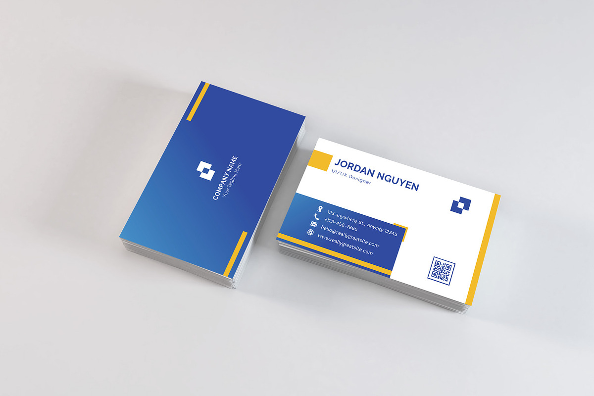 Modern Gradient Business Card, a Business Card Template by Artnivora.Std