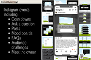 455 Canva Black Instagram Template, a Social Media Template by Emerald Eyes Design (Thumbnail 5 of 12)