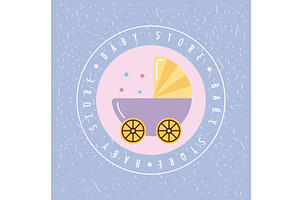 baby store seal, an Object Illustration by studiogstock
