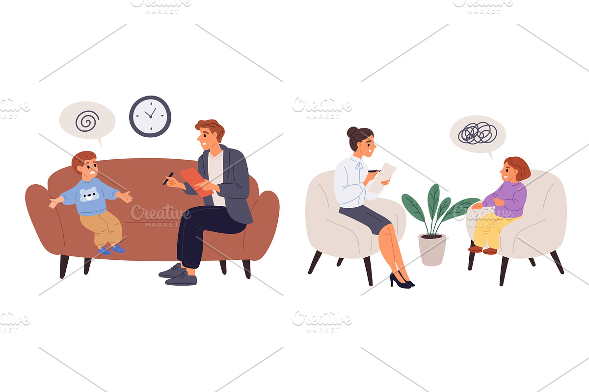 Child psychologists charge, a Person Illustration by Vectorbuum
