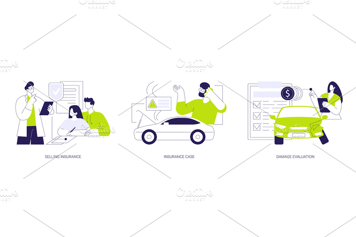Insurance company isolated cartoon, a Finance Illustration by Visual Generation