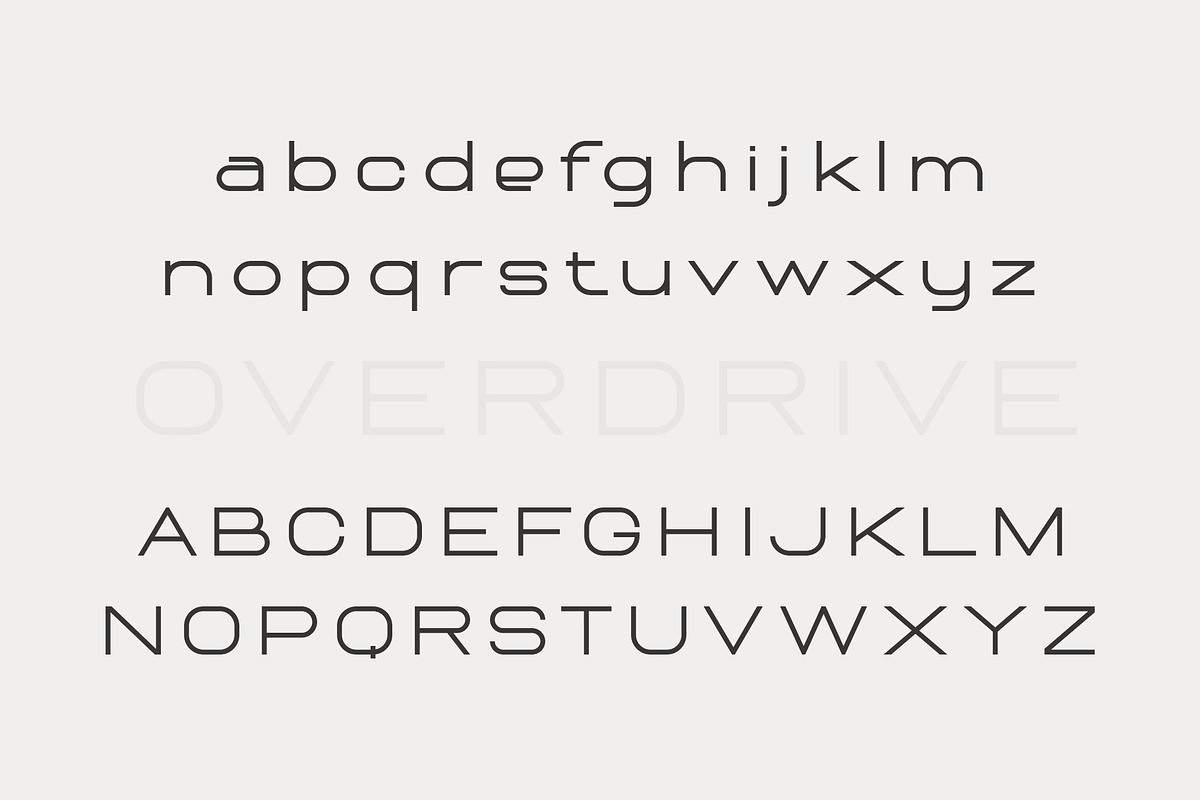 Overdrive - Elite Automotive Font, a Sans Serif Font by HipFonts (Photo 2 of 9)