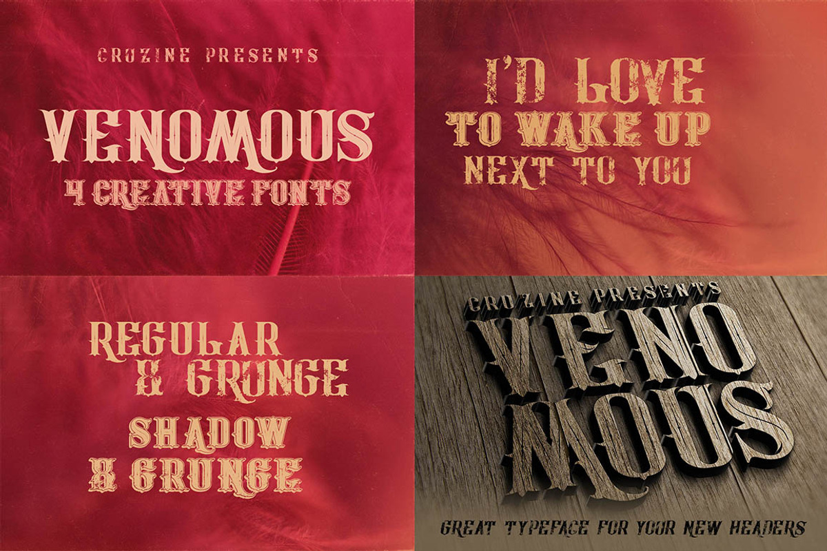 SALE 49 Display Fonts for $12, a Font by Cruzine (Photo 10 of 10)