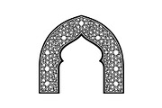 Islamic Arch Window Vector Bundle, an Illustration by yasushie (Thumbnail 14 of 51)