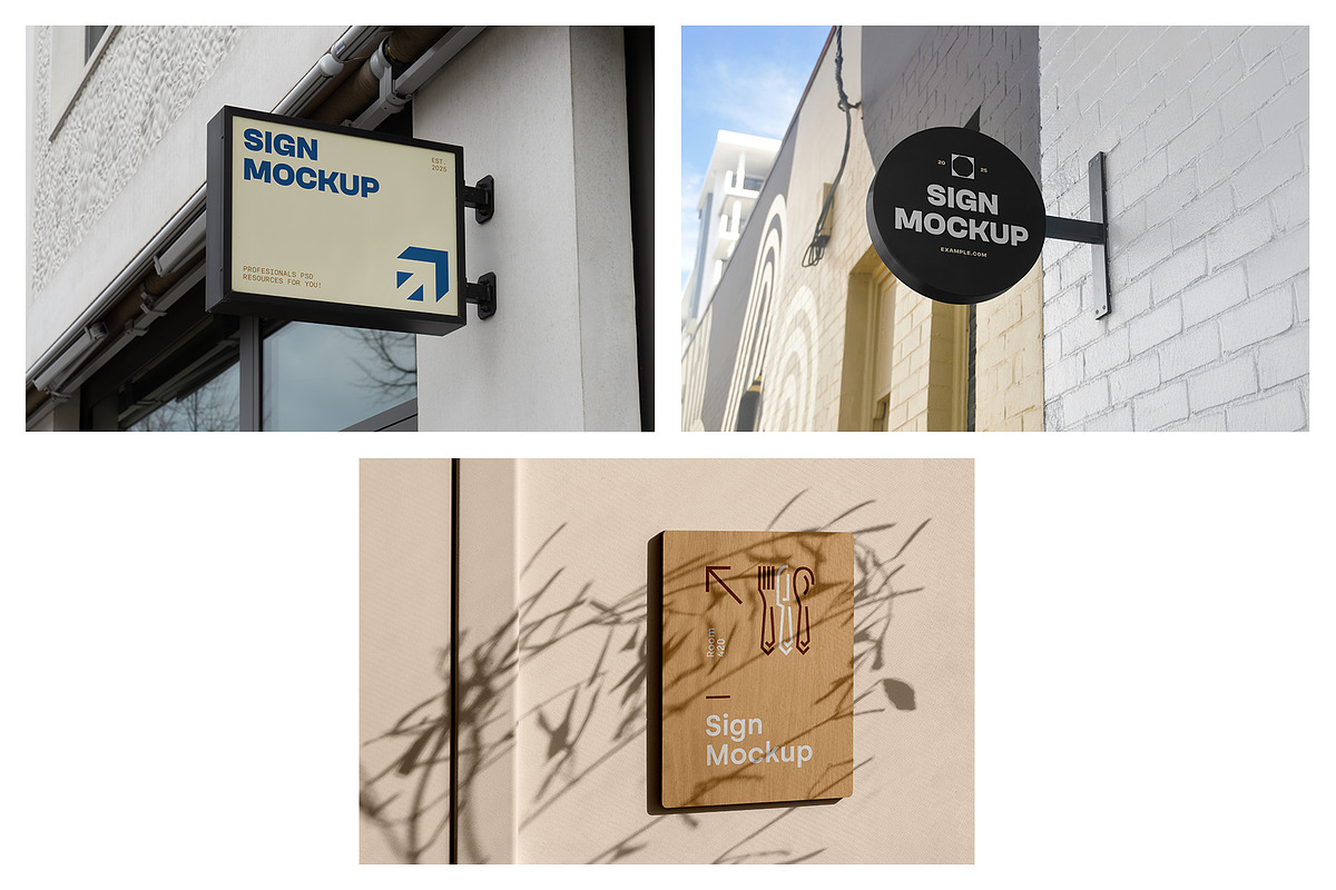 Signage Mockups vol.6 - Sign Mockups, a Mockup by MockupForest (Photo 8 of 8)
