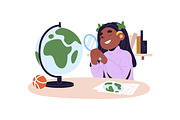 Children do homework, kids study set, an Education Illustration by PaperTrident (Thumbnail 3 of 8)