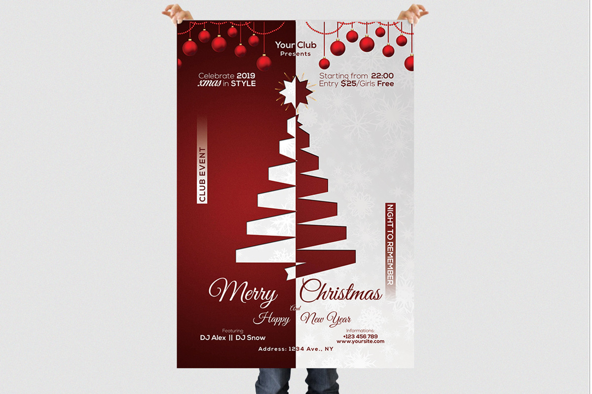 Merry X-Mas - PSD Flyer Template, a Flyer Template by Naim Selmani (Photo 2 of 2)