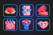 Valentine 3D Icon Pack, an Emoji Icon by Lumina_ui_ux202 (Thumbnail 5 of 6)