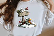 Whimsical Wooden Signpost Clipart, a Seasonal Illustration by Designworld (Thumbnail 9 of 11)