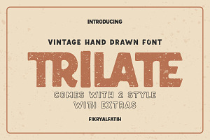 Trilate - Handdrawn Font EXTRAS