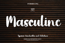 Masculine | Script Font