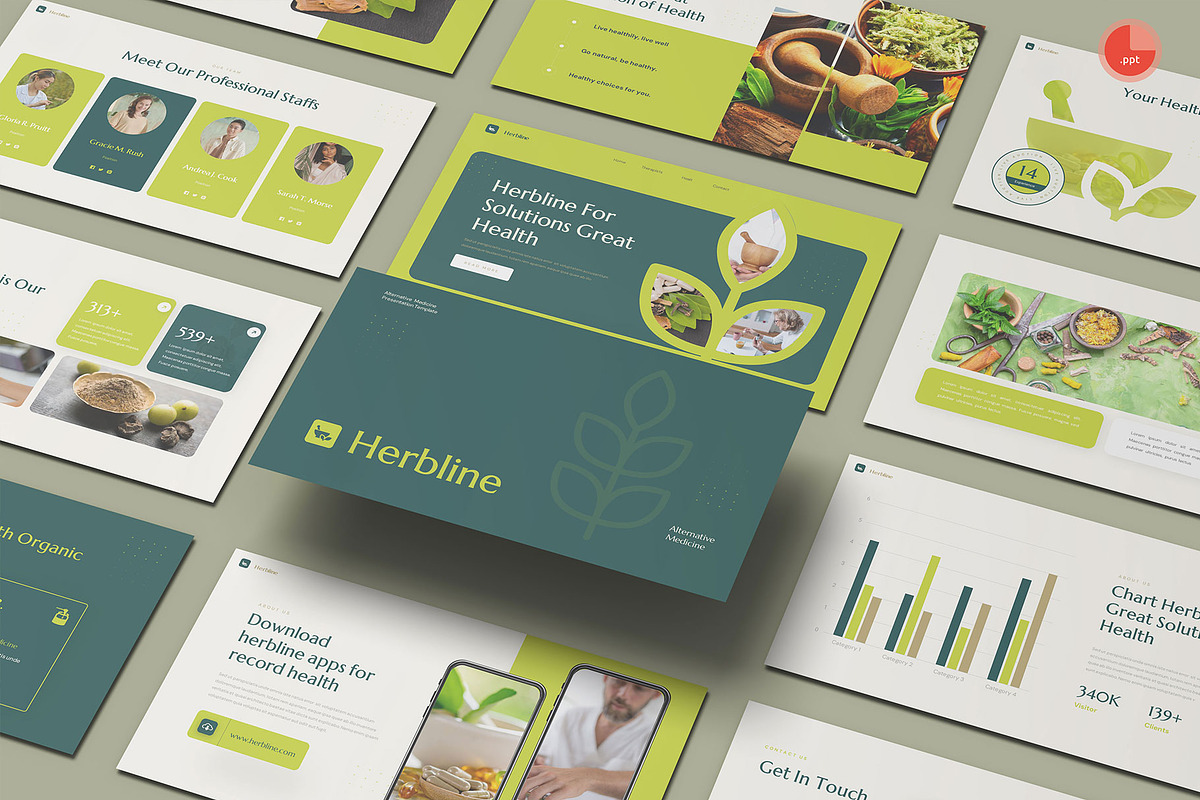 Alternative Medicine PowerPoint, a Presentation Template by Pixslides (Photo 1 of 6)