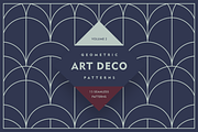 Geometric Art Deco Patterns V2, a Pattern Graphic by Firowerk (Thumbnail 1 of 8)