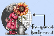 Summer Funny Grandma Clipart PNG, a Seasonal Illustration by Canvas Craft (Thumbnail 2 of 6)