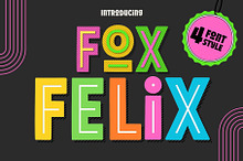 Fox Felix: 4 Font Styles