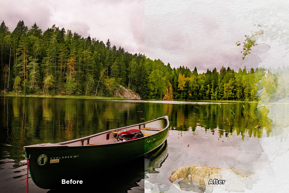 Watercolor Painting Effect, a Layer Style Add-On by Shyeno (Photo 5 of 9)