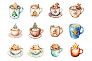 Christmas Gingerbread on Cup, an Illustration by Design Market (Thumbnail 2 of 3)