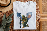 American Soldier Angel Man Praying, an Illustration by SharpMarketplace (Thumbnail 5 of 9)