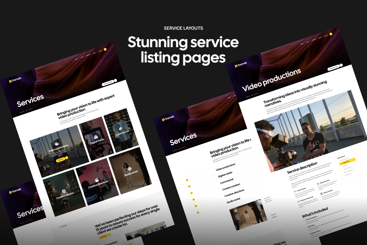 Framek-Video Production WordPress, a WordPress Template by Opal Wordpress Theme (Photo 3 of 5)