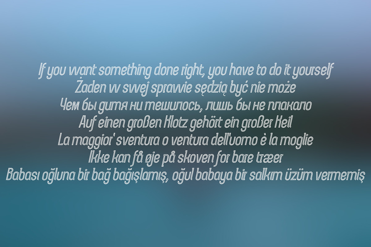 Chokana Light Italic, a Sans Serif Font by NREY (Photo 3 of 7)