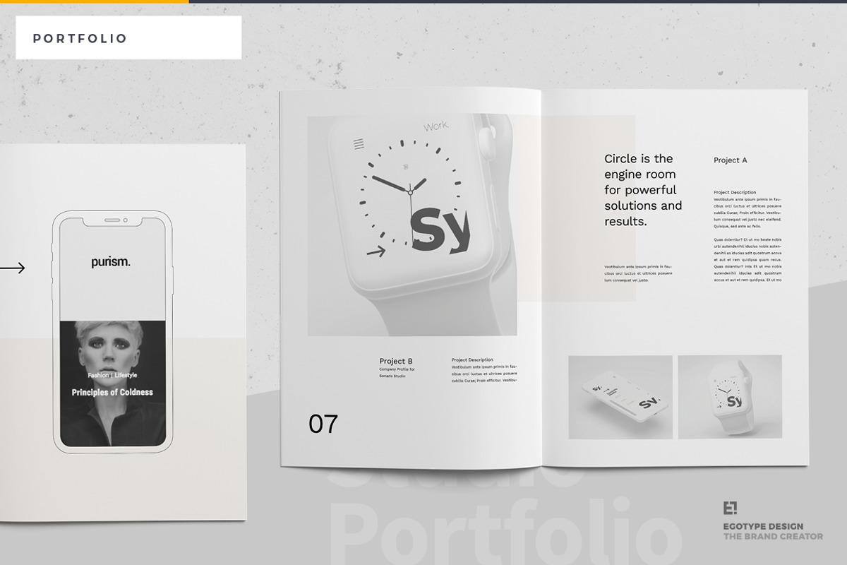 Circle Portfolio, a Brochure Template by Egotype (Photo 12 of 21)