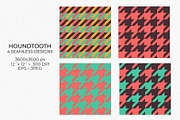 Pink Houndstooth Patterns, a Pattern Graphic by Rose Design (Thumbnail 5 of 5)