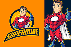 Super Dude Mascot Design