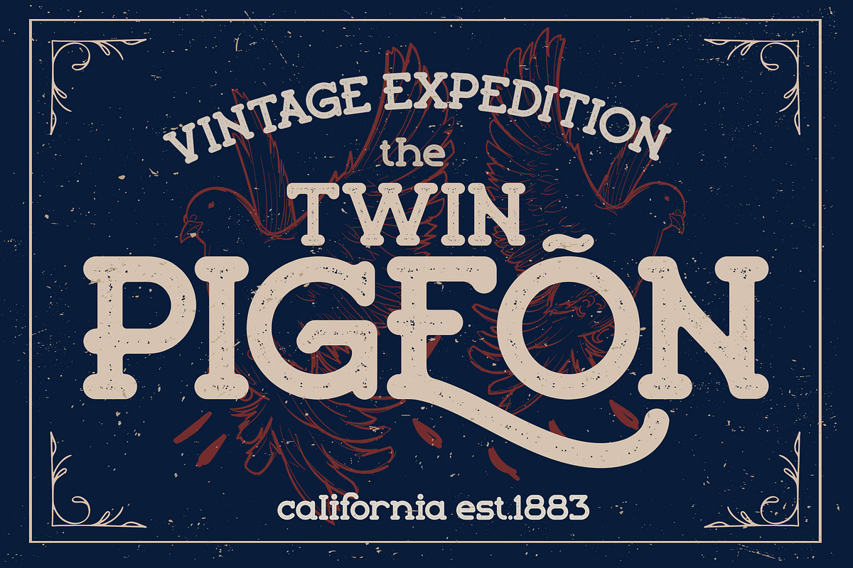 Walkingblue -  Retro Rough Font, a Font by LetterStock (Photo 4 of 7)