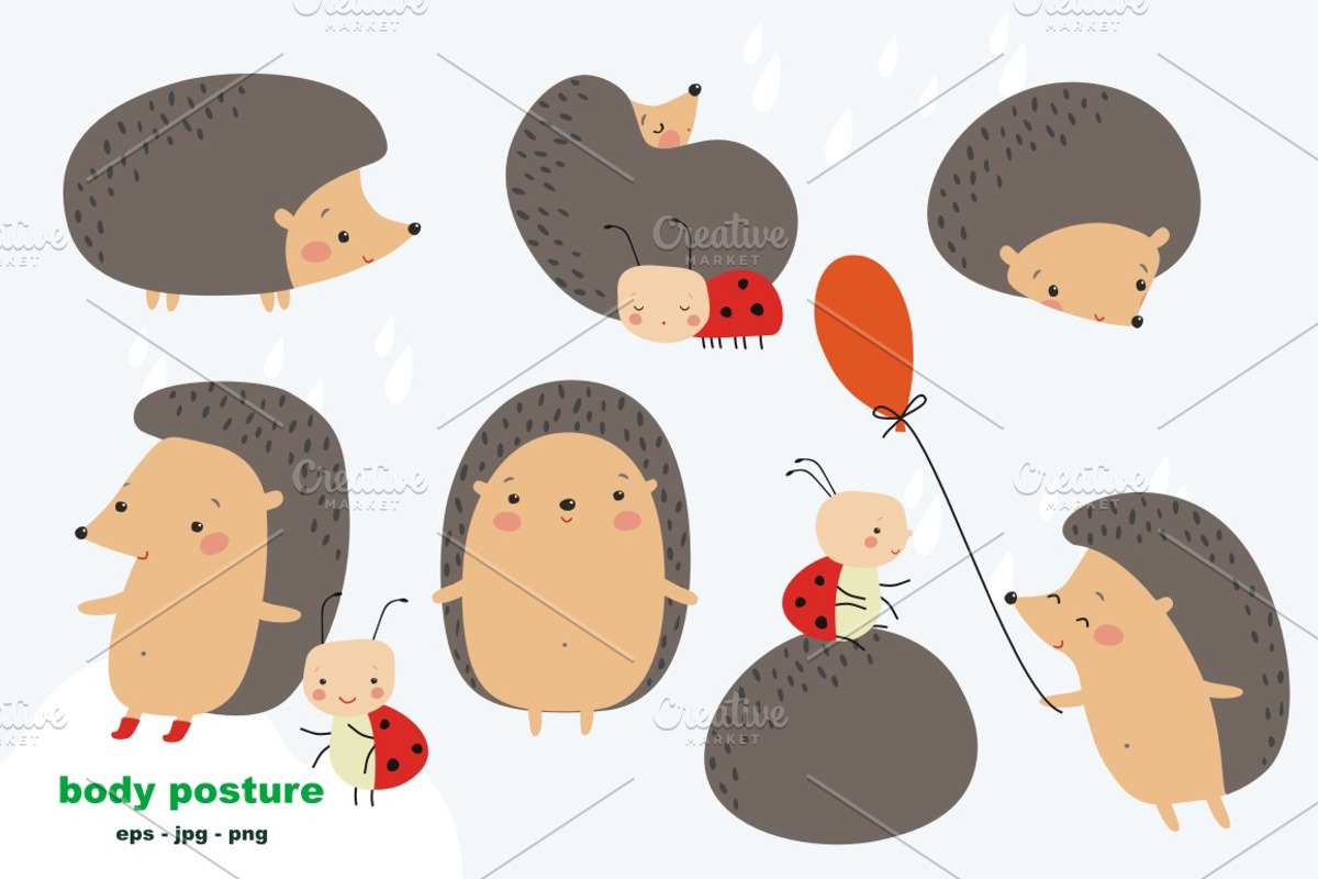 Hedgehog in the forest, a Work Illustration by Svetlana Loseva (Photo 2 of 7)