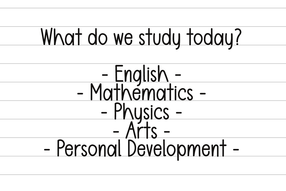 Teacher Notes - Handwritten Font, a Handwritten Font by Airotype (Photo 2 of 8)