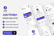 Job Finder App Ui Kit, an App Template by Zee UI (Thumbnail 1 of 4)
