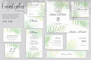 Eucalyptus wedding, an Invitation Template by Nebbia (Thumbnail 1 of 5)