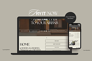 Airbnb Website Canva Template, a Landing Page Template by Ivyandpalette (Thumbnail 1 of 8)