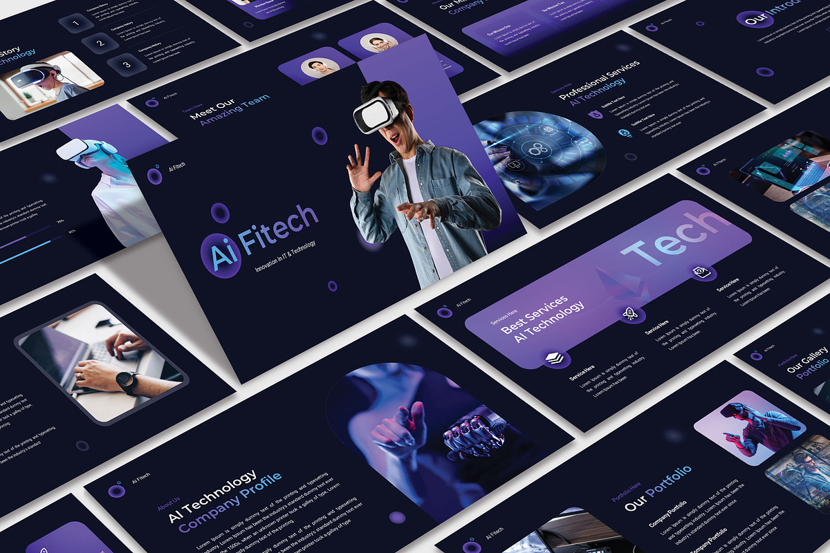 Ai Fitech Pesentation Template, a Presentation Template by TypeMakers (Photo 1 of 5)