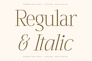 Seraphine Modern Font Serif