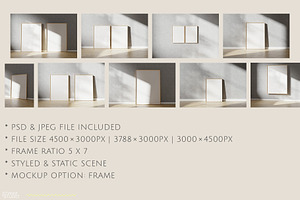 Frame Mockups Concrete Minimalism