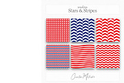 Stars Stripes Seamless Patterns, a Pattern Graphic by Creative Matrix82 (Thumbnail 2 of 6)