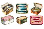 Feature Retro Sardines Sublimation, an Illustration by SinaCreation (Thumbnail 2 of 5)
