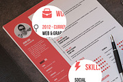 Flat Resume + Cover Letter, a Resume Template by Made by Mancie (Thumbnail 1 of 5)