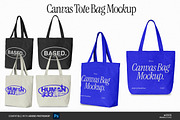Canvas Tote Bag Mockup, a Merchandise Mockup by Irhasalfahad (Thumbnail 2 of 3)